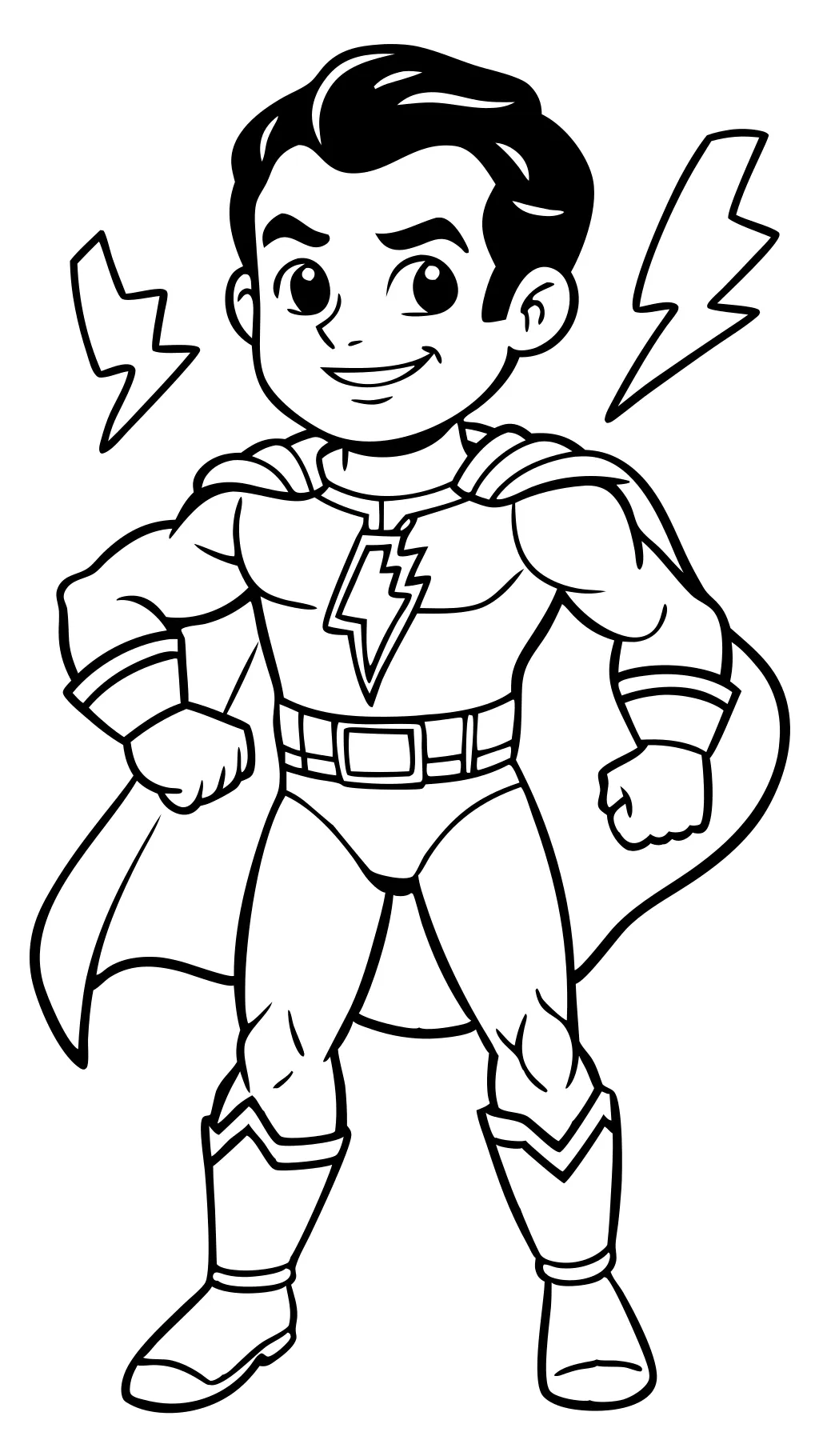 shazam coloring pages